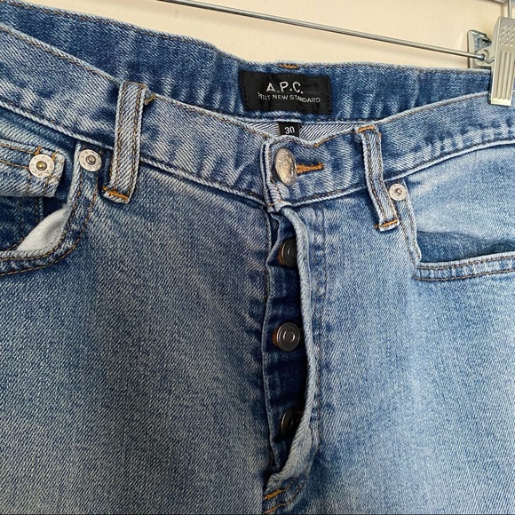 APC High Rise Button Fly Distressed Skinny Jeans - Picture 2 of 7